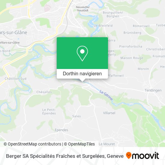Berger SA Spécialités Fraîches et Surgelées Karte
