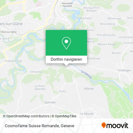 Cosmofame Suisse Romande Karte