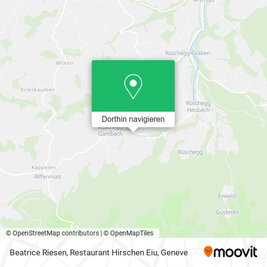 Beatrice Riesen, Restaurant Hirschen Eiu Karte