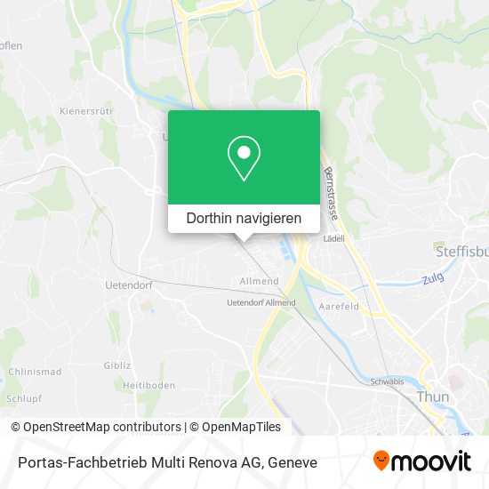 Portas-Fachbetrieb Multi Renova AG Karte