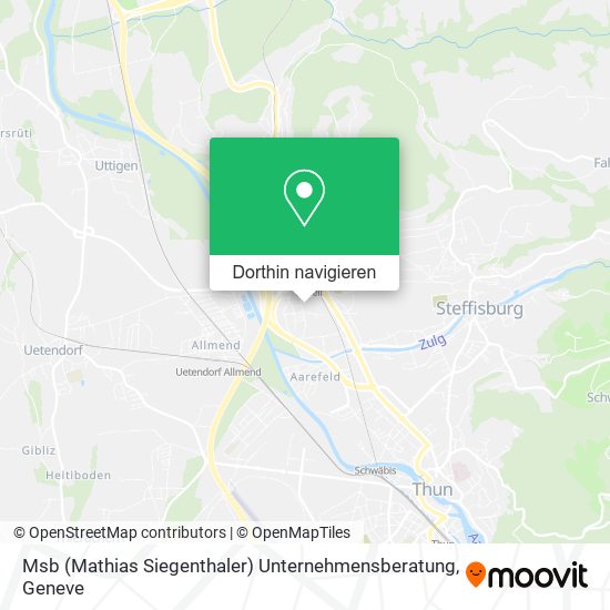 Msb (Mathias Siegenthaler) Unternehmensberatung Karte