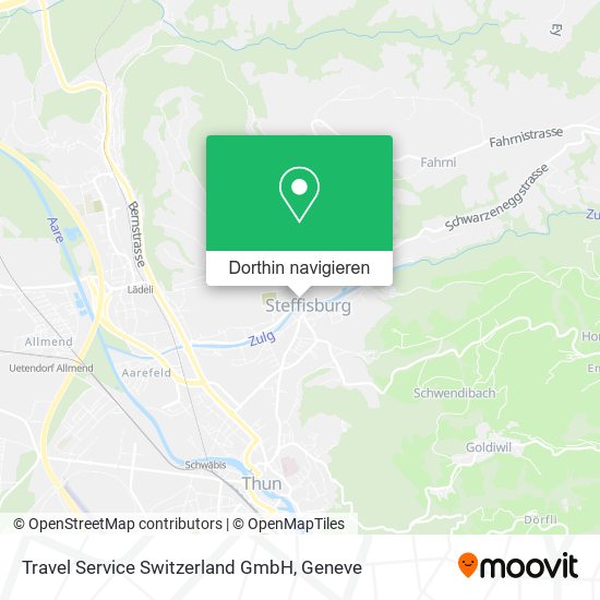 Travel Service Switzerland GmbH Karte