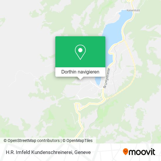 H.R. Imfeld Kundenschreinerei Karte