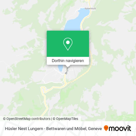 Hüsler Nest Lungern - Bettwaren und Möbel Karte