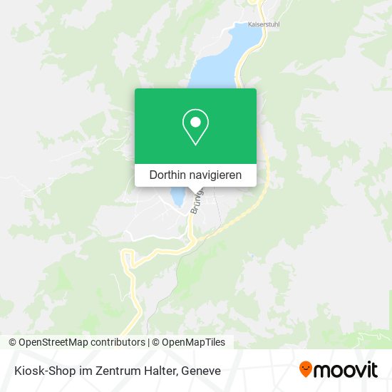 Kiosk-Shop im Zentrum Halter Karte