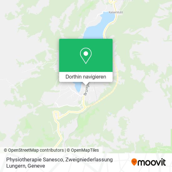 Physiotherapie Sanesco, Zweigniederlassung Lungern Karte
