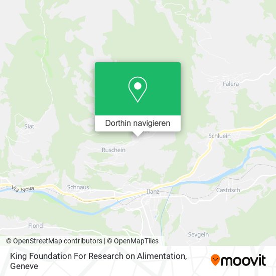 King Foundation For Research on Alimentation Karte