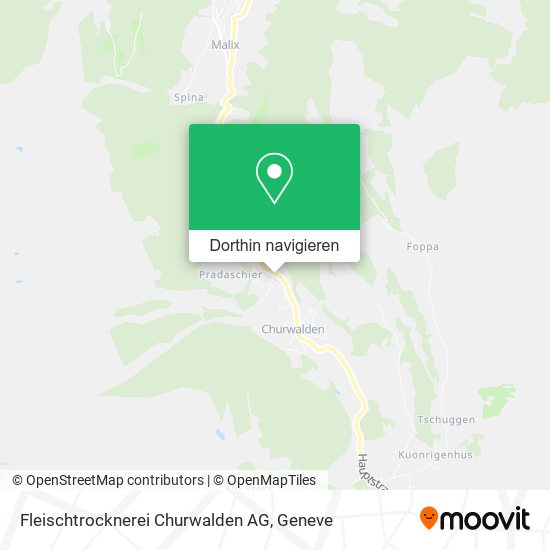 Fleischtrocknerei Churwalden AG Karte