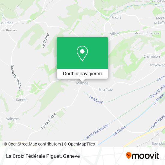 La Croix Fédérale Piguet Karte