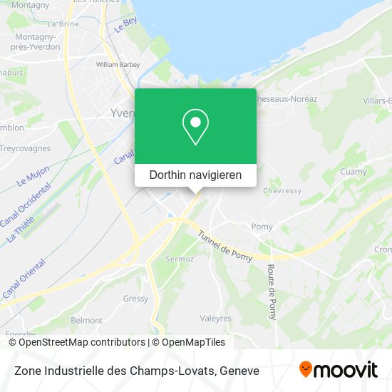 Zone Industrielle des Champs-Lovats Karte