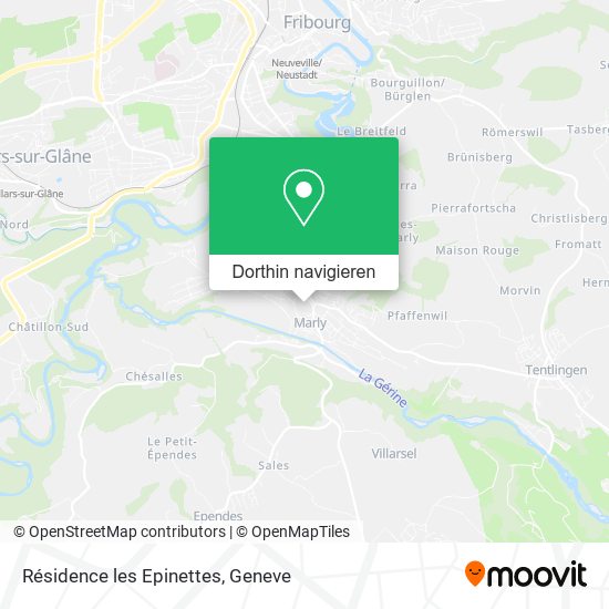 Résidence les Epinettes Karte