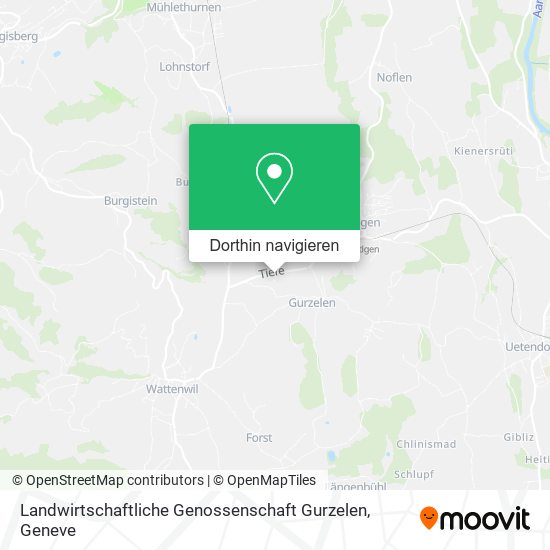 Landwirtschaftliche Genossenschaft Gurzelen Karte