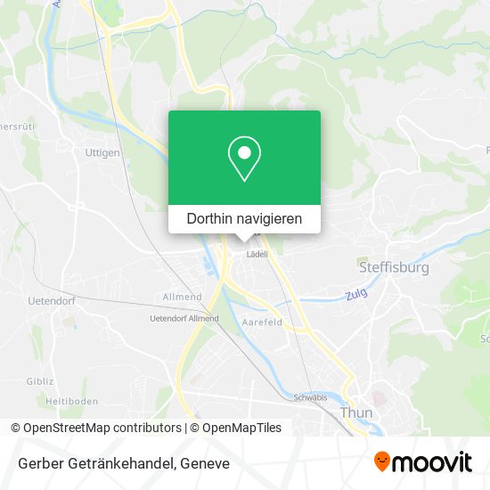Gerber Getränkehandel Karte