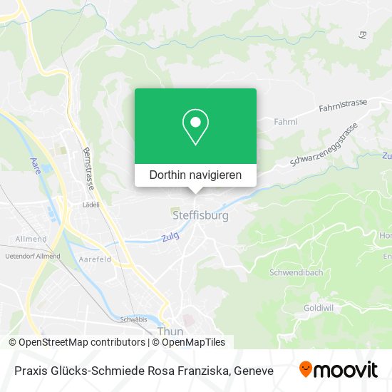 Praxis Glücks-Schmiede Rosa Franziska Karte