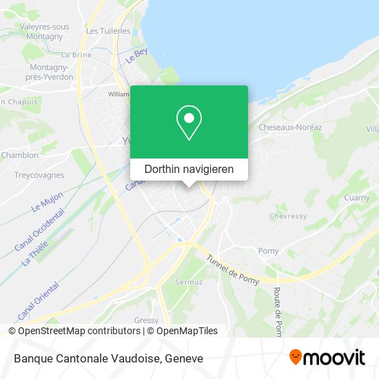 Banque Cantonale Vaudoise Karte