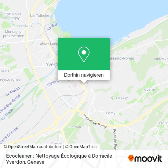 Ecocleaner : Nettoyage Écologique à Domicile Yverdon Karte