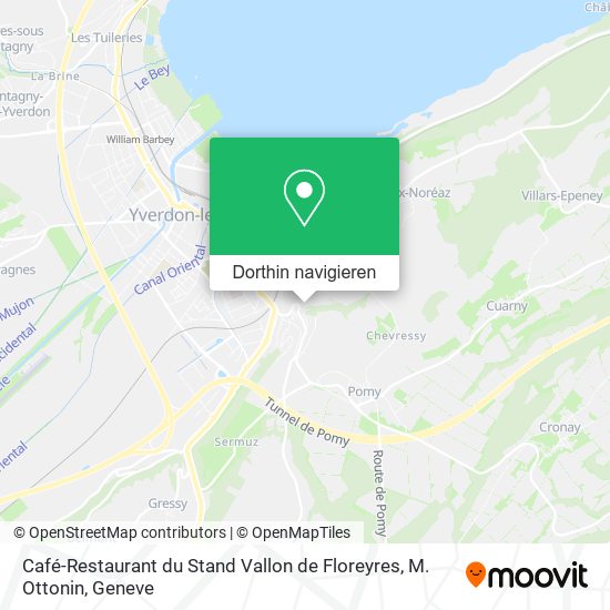 Café-Restaurant du Stand Vallon de Floreyres, M. Ottonin Karte
