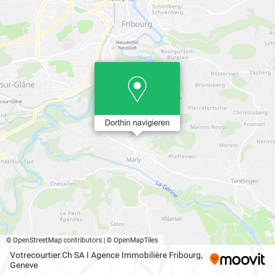 Votrecourtier.Ch SA I Agence Immobilière Fribourg Karte