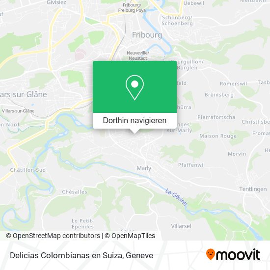 Delicias Colombianas en Suiza Karte