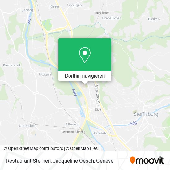 Restaurant Sternen, Jacqueline Oesch Karte