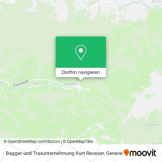 Bagger-und Traxunternehmung Kurt Reusser Karte
