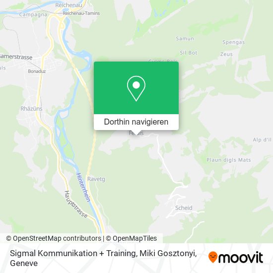 Sigmal Kommunikation + Training, Miki Gosztonyi Karte