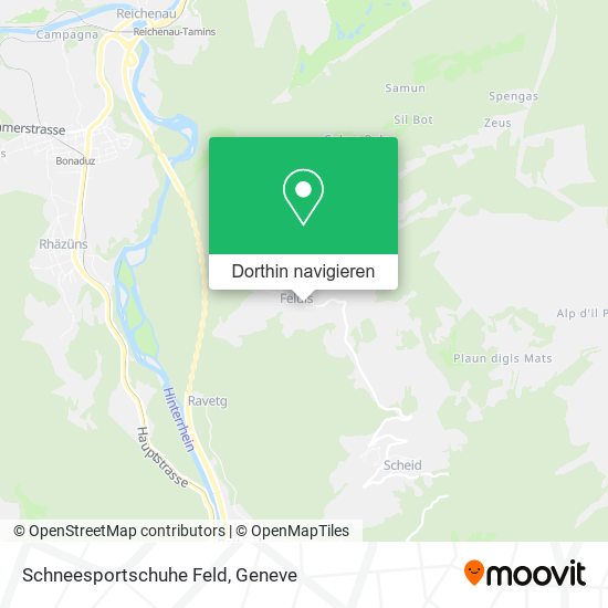 Schneesportschuhe Feld Karte