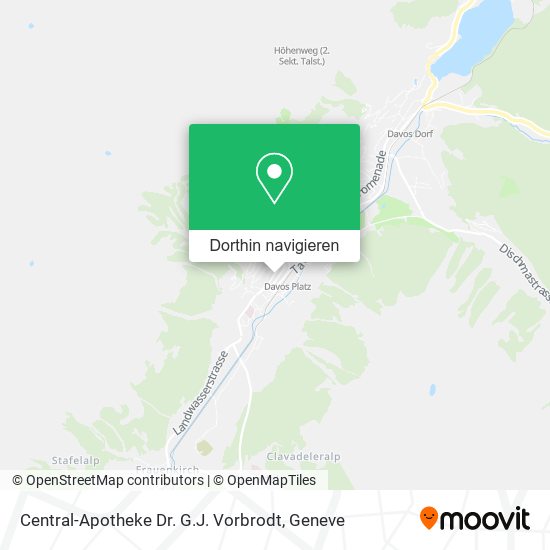 Central-Apotheke Dr. G.J. Vorbrodt Karte