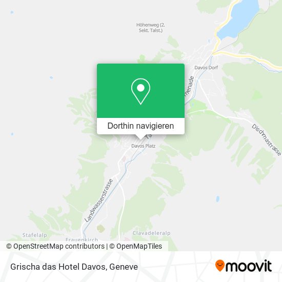 Grischa das Hotel Davos Karte