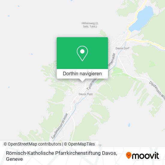 Römisch-Katholische Pfarrkirchenstiftung Davos Karte