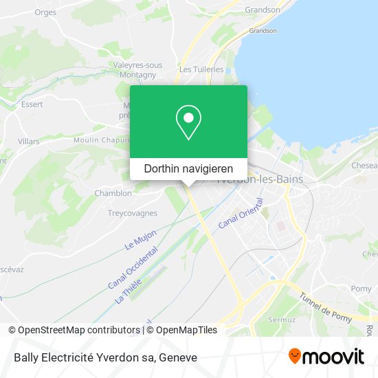 Bally Electricité Yverdon sa Karte