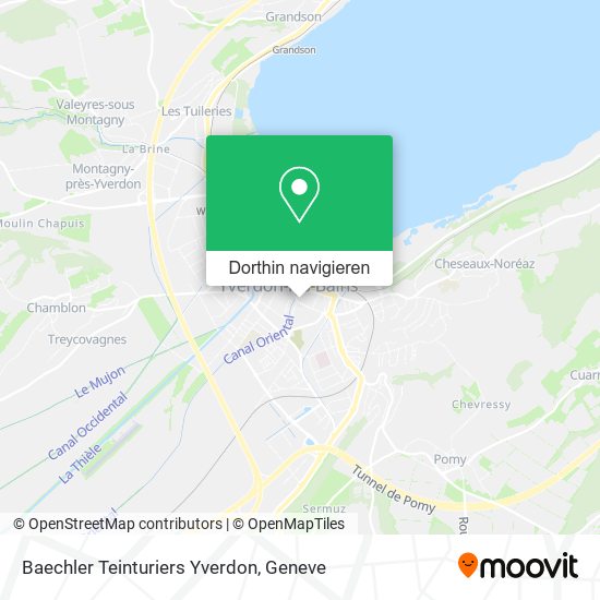Baechler Teinturiers Yverdon Karte