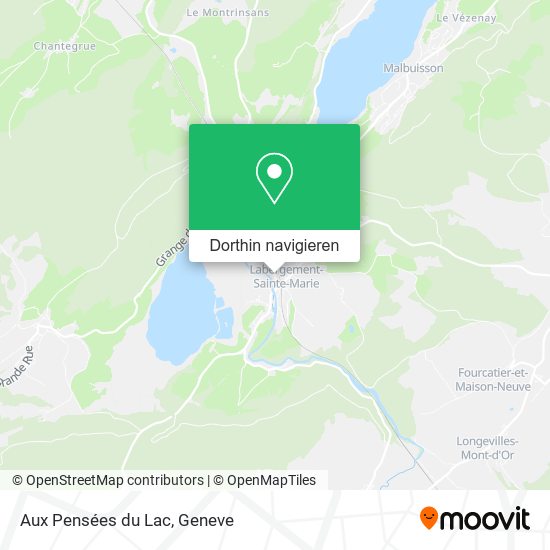 Aux Pensées du Lac Karte