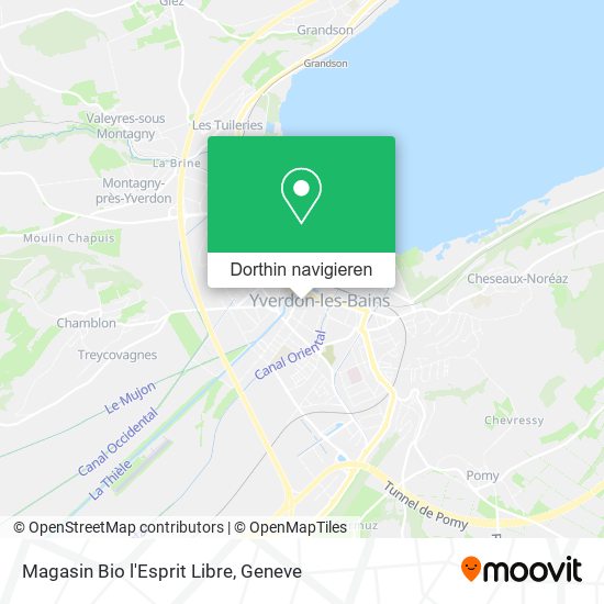 Magasin Bio l'Esprit Libre Karte