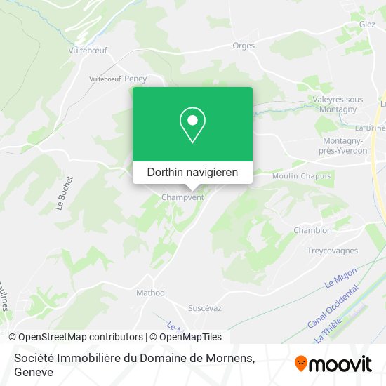 Société Immobilière du Domaine de Mornens Karte