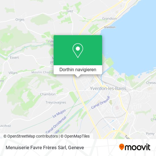 Menuiserie Favre Frères Sàrl Karte