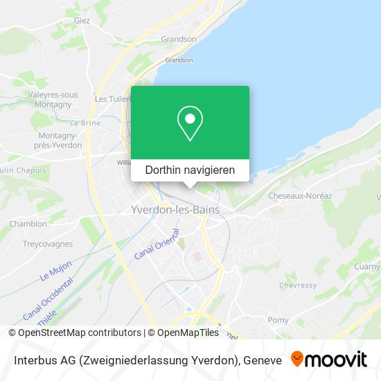 Interbus AG (Zweigniederlassung Yverdon) Karte