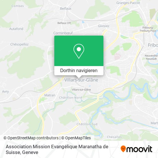Association Mission Evangélique Maranatha de Suisse Karte