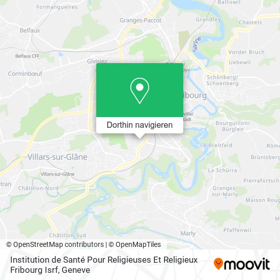 Institution de Santé Pour Religieuses Et Religieux Fribourg Isrf Karte