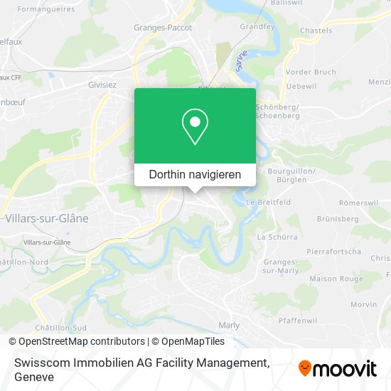 Swisscom Immobilien AG Facility Management Karte