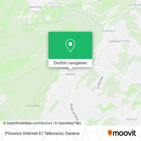 Pitswiss Internet Et Télévision Karte