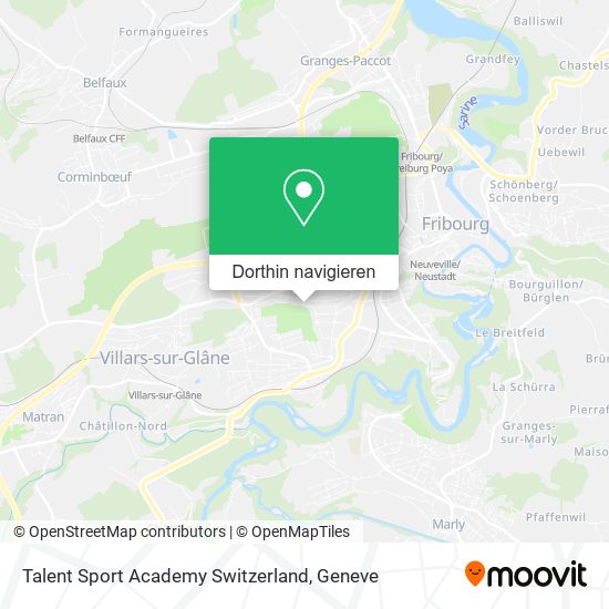 Talent Sport Academy Switzerland Karte