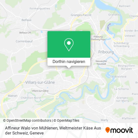 Affineur Walo von Mühlenen, Weltmeister Käse Aus der Schweiz Karte