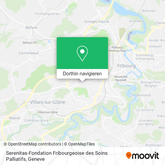 Serenitas-Fondation Fribourgeoise des Soins Palliatifs Karte