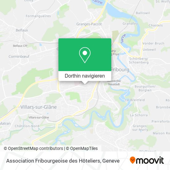 Association Fribourgeoise des Hôteliers Karte