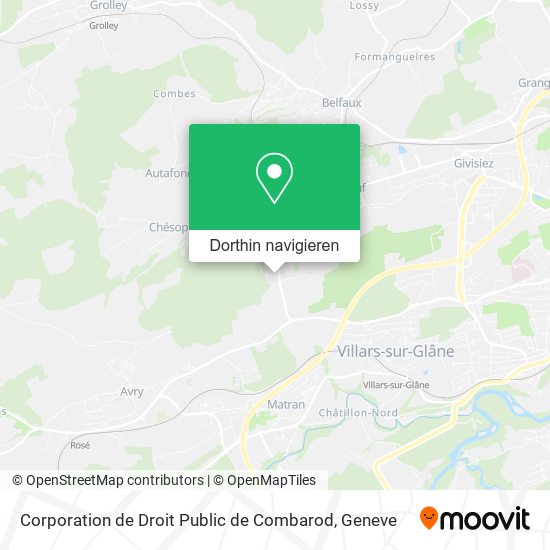 Corporation de Droit Public de Combarod Karte