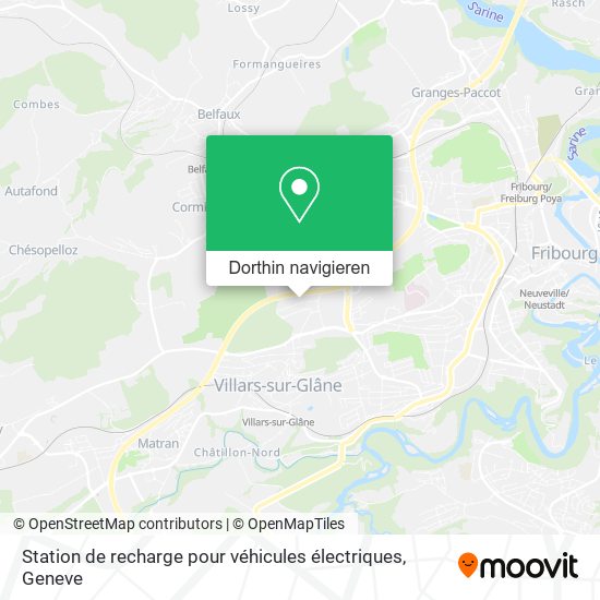 Station de recharge pour véhicules électriques Karte