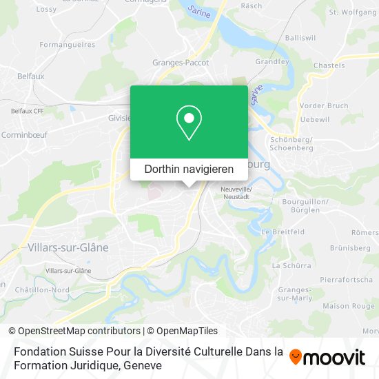 Fondation Suisse Pour la Diversité Culturelle Dans la Formation Juridique Karte