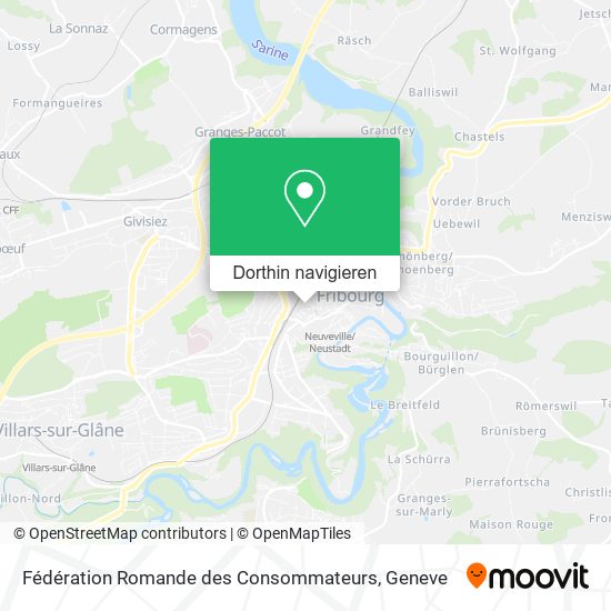 Fédération Romande des Consommateurs Karte
