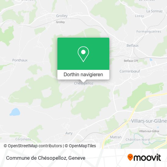 Commune de Chésopelloz Karte